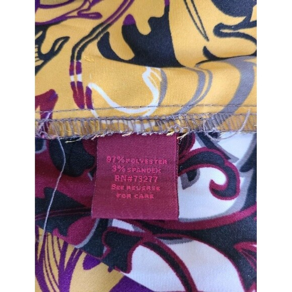 212 Collection Multicolor Sleeveless Tank Top Size S Floral Abstract Blouse - Picture 4 of 6